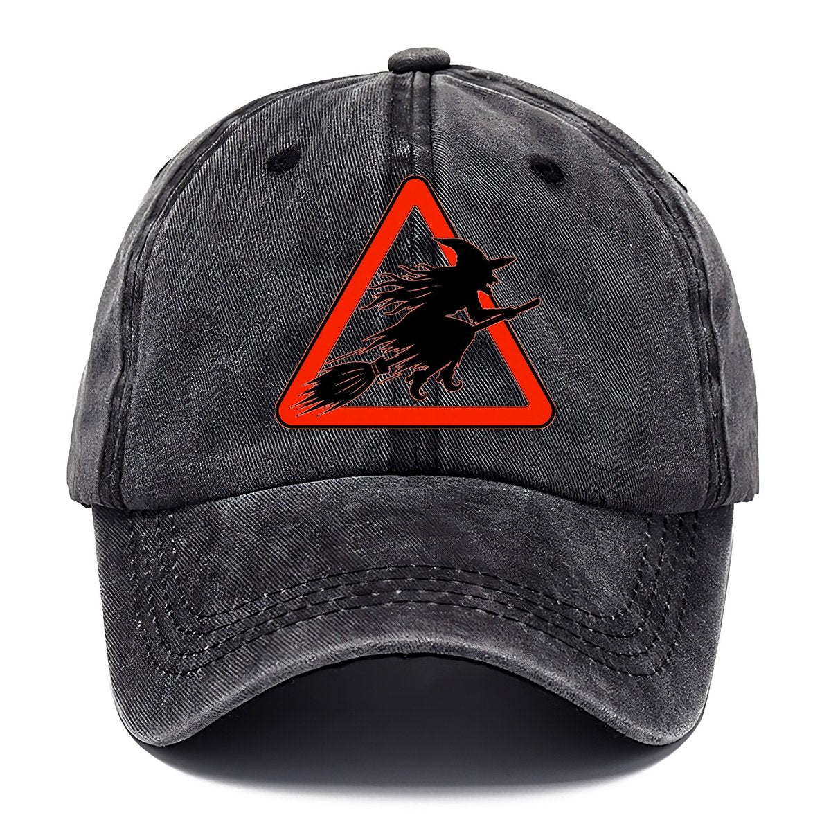 Witch Crossing Warning Sign Classic Cap – Graphite