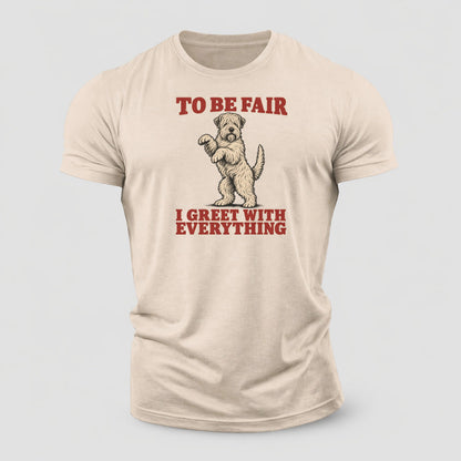 Soft Coated Wheaten Terrier Dog Declarations Cotton T-Shirt – Sand