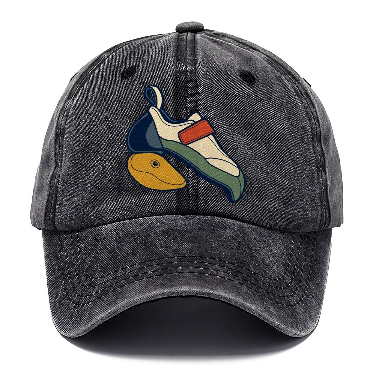 Heel Hook Study Rock Climbing Classic Cap – Graphite