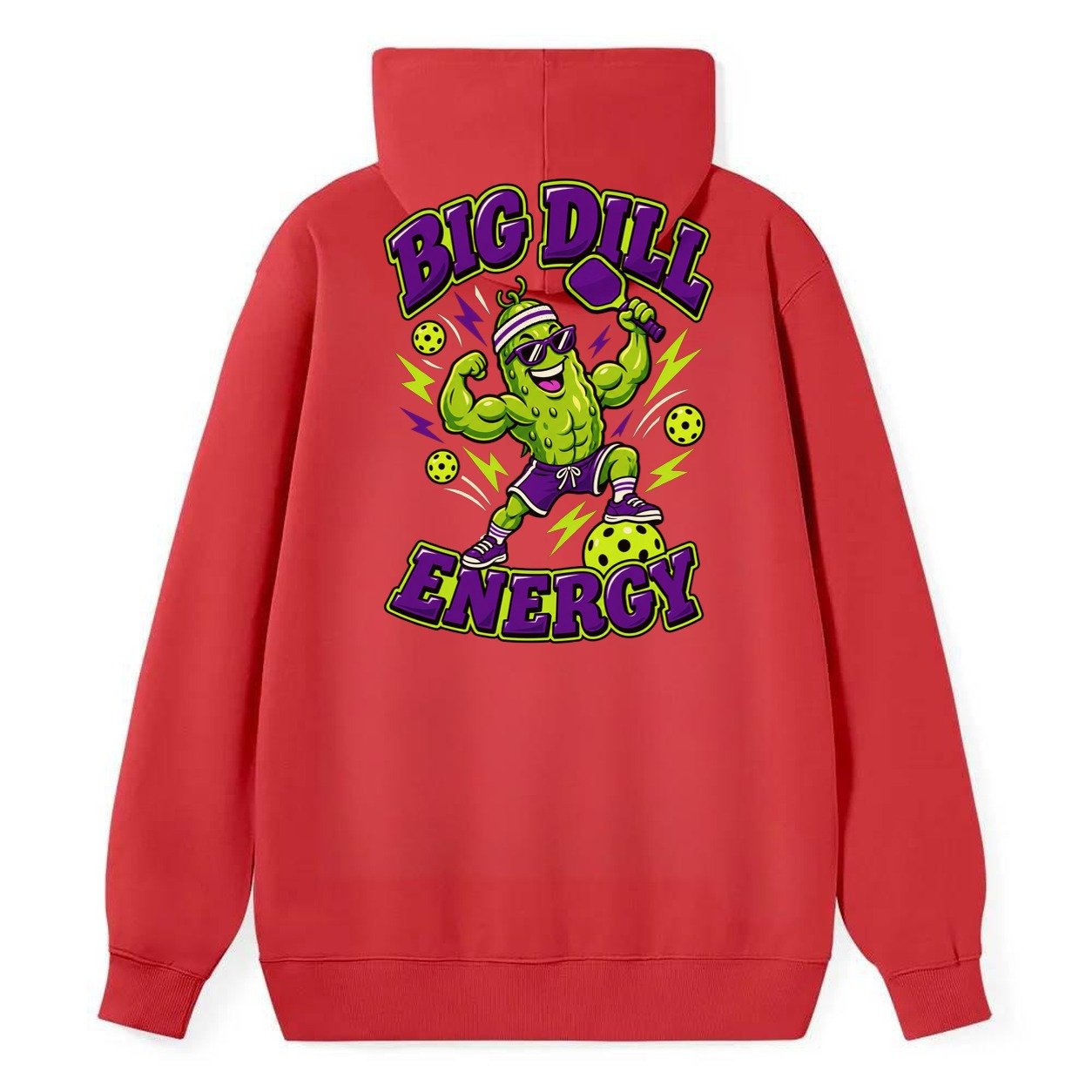 Big Dill Energy Pickleball Life Classic Pullover Hoodie – Red