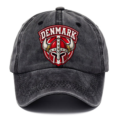 Denmark Retro Badge Country Logos Classic Cap – Graphite