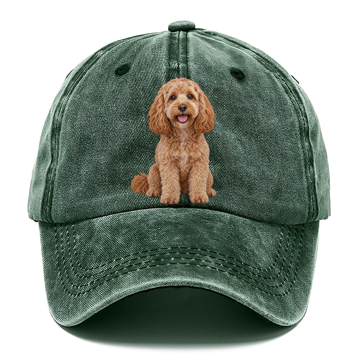 Cockapoo Sitting Top Breeds Classic Cap – Forest Mist