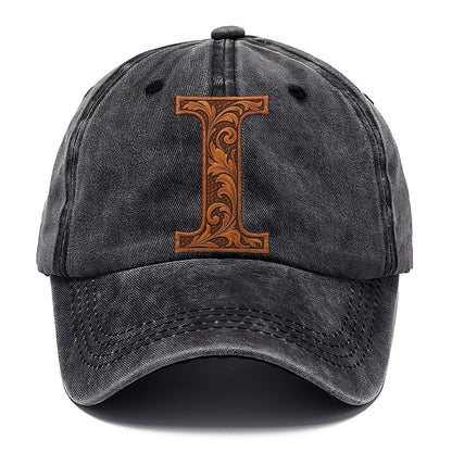 Tooled Leather I Monogram Classic Cap – Graphite