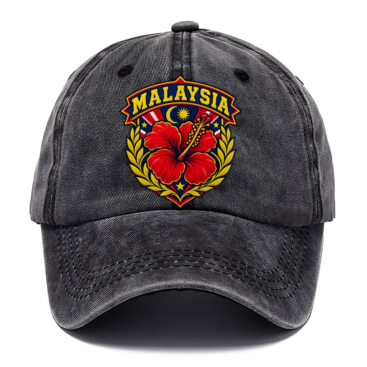 Malaysia Retro Badge Country Logos Classic Cap – Graphite