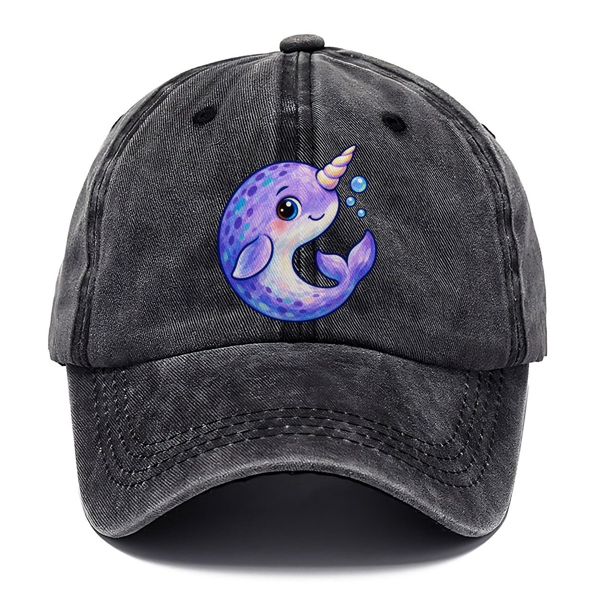 Narwhal Crescent Curl Sea Sprite Classic Cap – Graphite