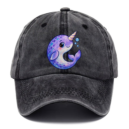 Narwhal Crescent Curl Sea Sprite Classic Cap – Graphite