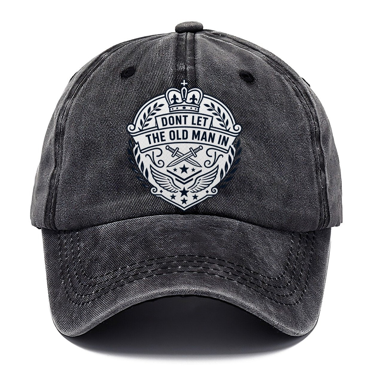 Don't Let the Old Man In Line Art Classic Cap – Graphite