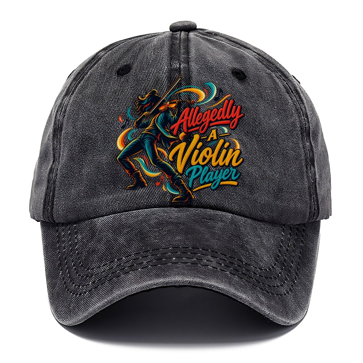Allegedly A Violin Player Music Instruments Classic Cap – Graphite