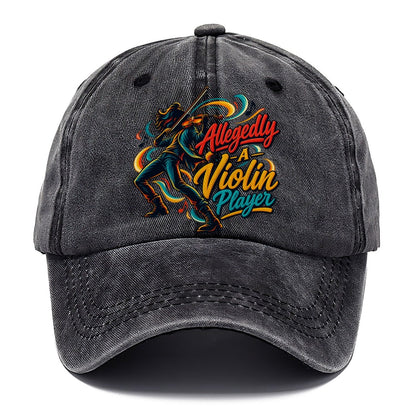 Allegedly A Violin Player Music Instruments Classic Cap – Graphite