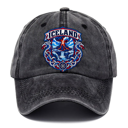 Iceland Retro Badge Country Logos Classic Cap – Graphite