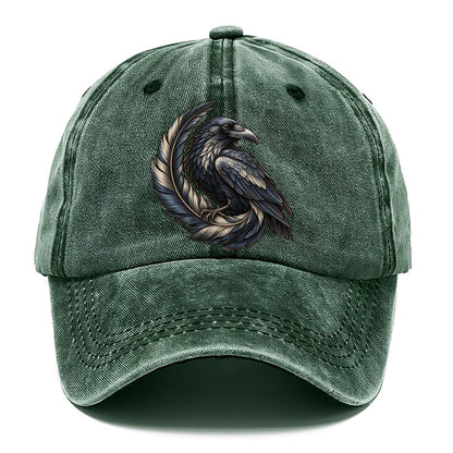 Raven Feather Spiral Everyday Originals Classic Cap – Forest Mist