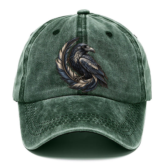 Raven Feather Spiral Everyday Originals Classic Cap – Forest Mist