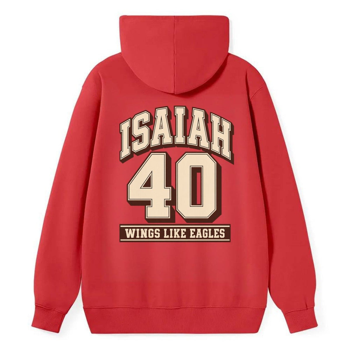 Isaiah 40 Varsity Chapel Varsity Classic Pullover Hoodie – Red
