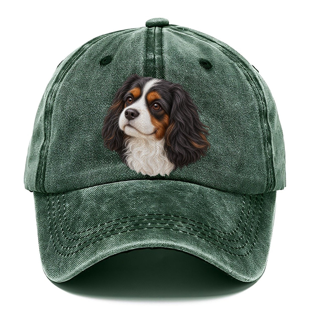 Cavalier Tricolour Smile Pastimes Companions Classic Cap – Forest Mist