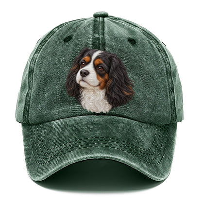 Cavalier Tricolour Smile Pastimes Companions Classic Cap – Forest Mist