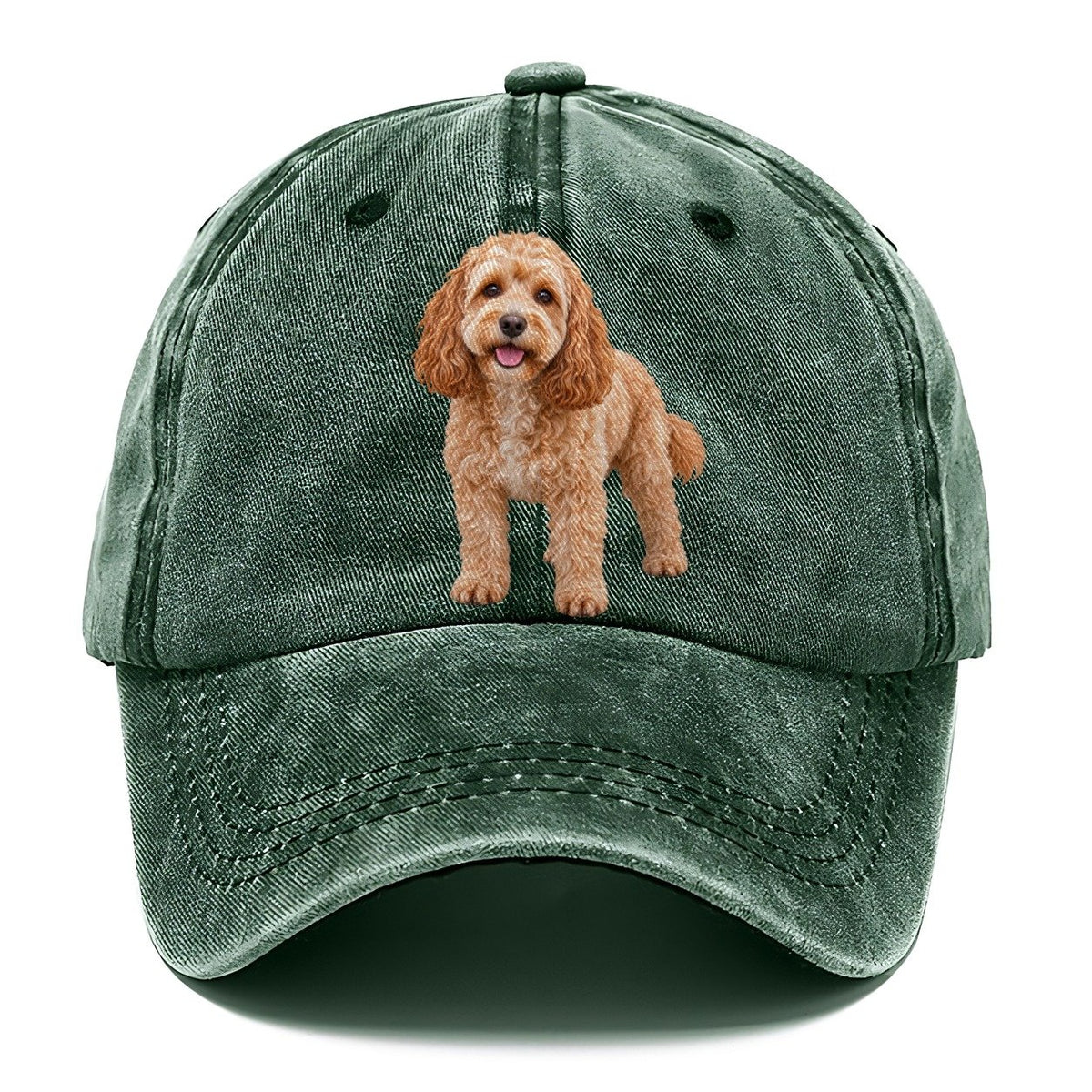 Cockapoo Standing Top Breeds Classic Cap – Forest Mist