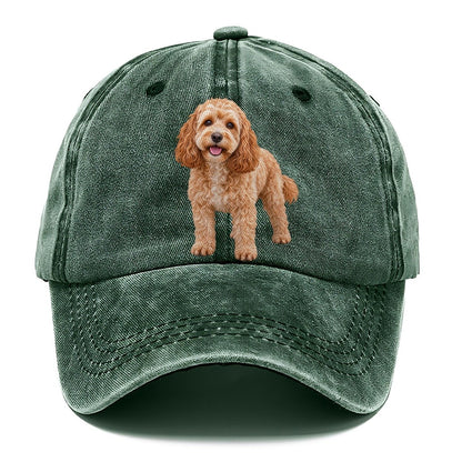 Cockapoo Standing Top Breeds Classic Cap – Forest Mist