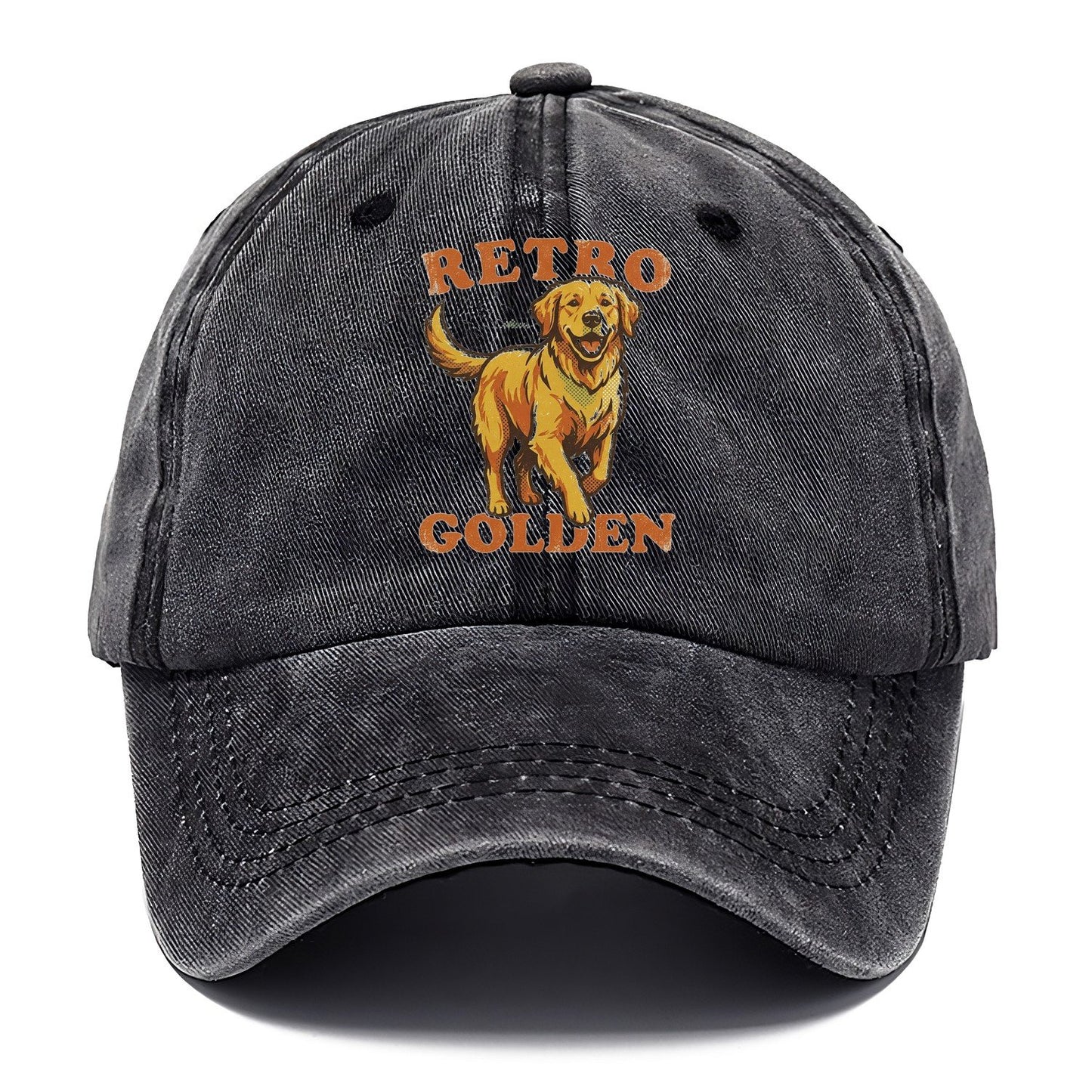 Retro Golden Classic Cap – Graphite