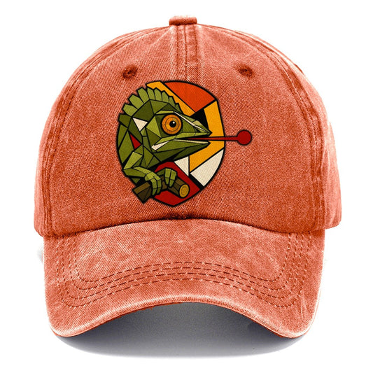 Chameleon Tongue Out Classic Cap – Terracotta Clay