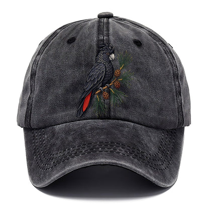 Glossy Black Cockatoo And She Oak Cones Australia Cultural Icons Classic Cap – Graphite