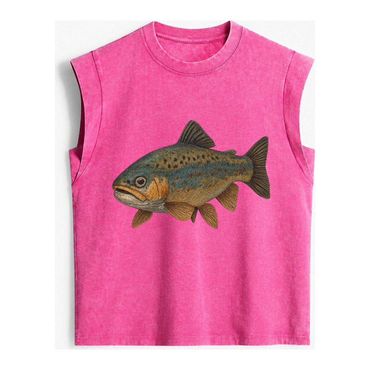 Trout Tales Headwear Vintage Washed Tank – Pink
