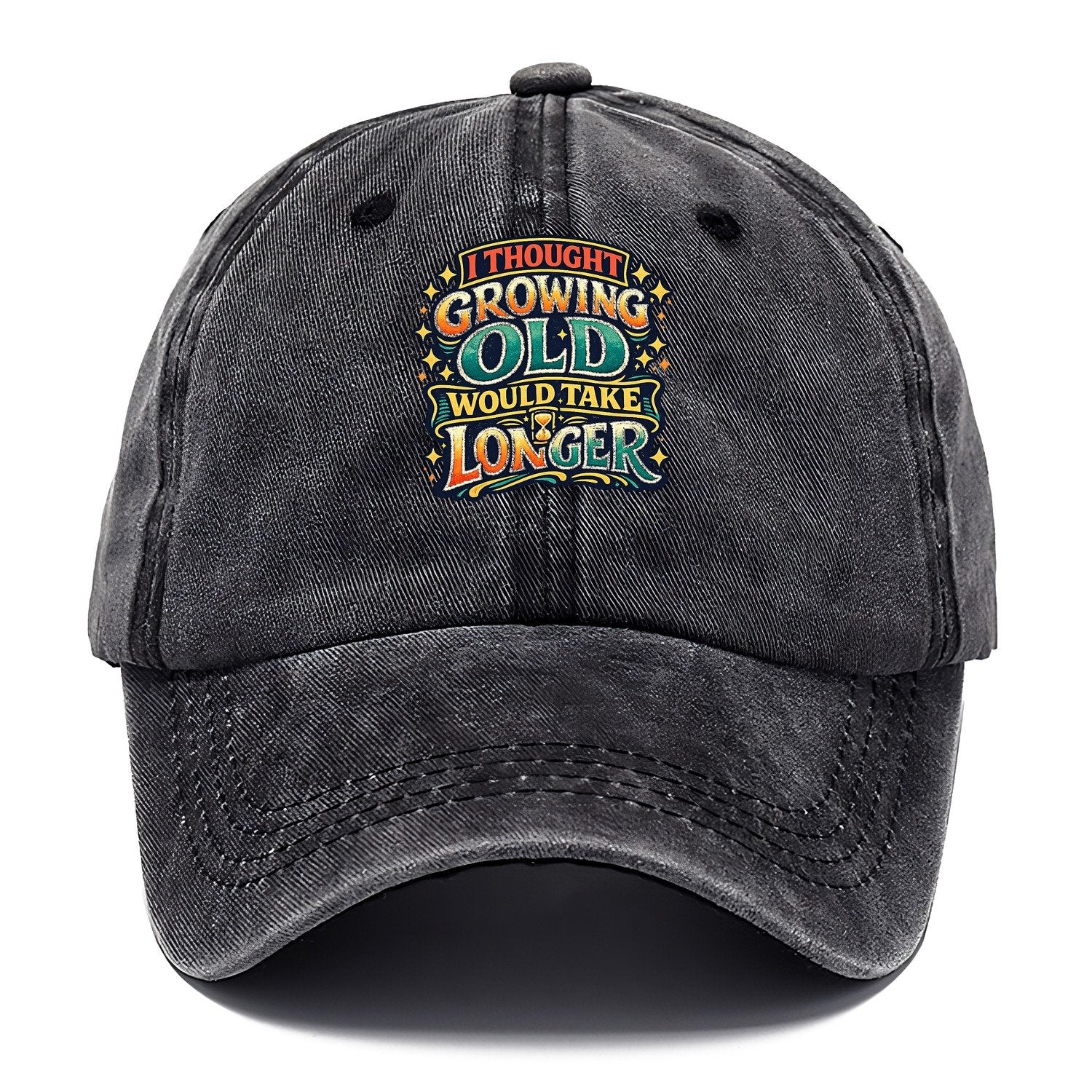 I Thought Growing Old Would Take Longer Retro Classic Cap – Graphite