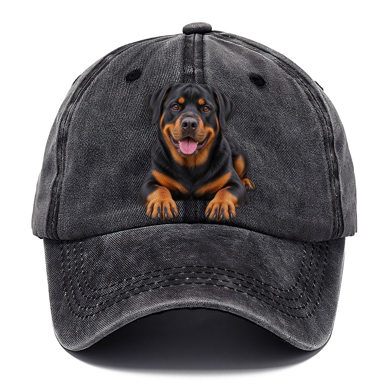 Rottweiler Lying Down Top Breeds Classic Cap – Graphite