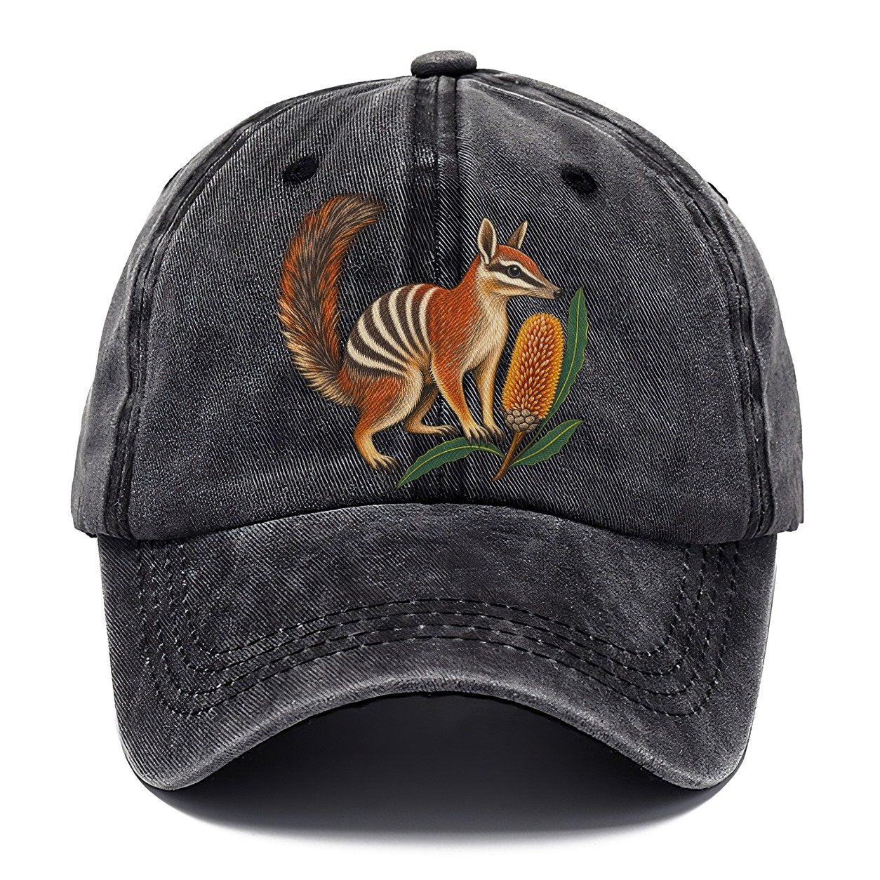 Numbat And Banksia Cones Australia Cultural Icons Classic Cap – Graphite