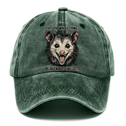 I Ate The Whole Thing Feral Logic Classic Cap – Forest Mist