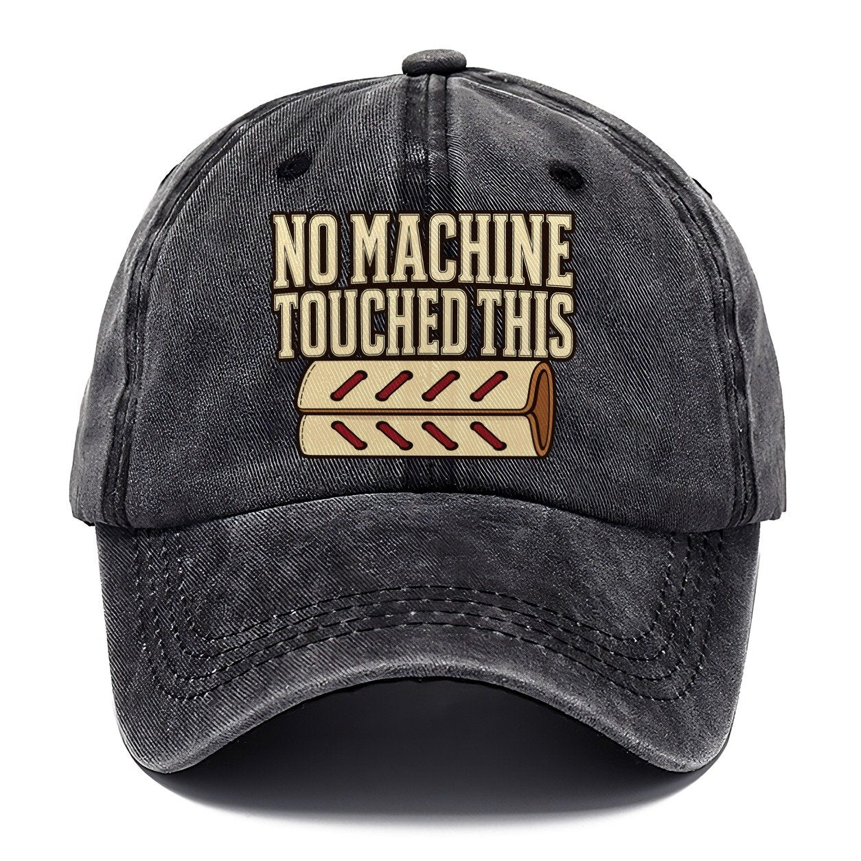 No Machine Touched This Leathercraft Classic Cap – Graphite