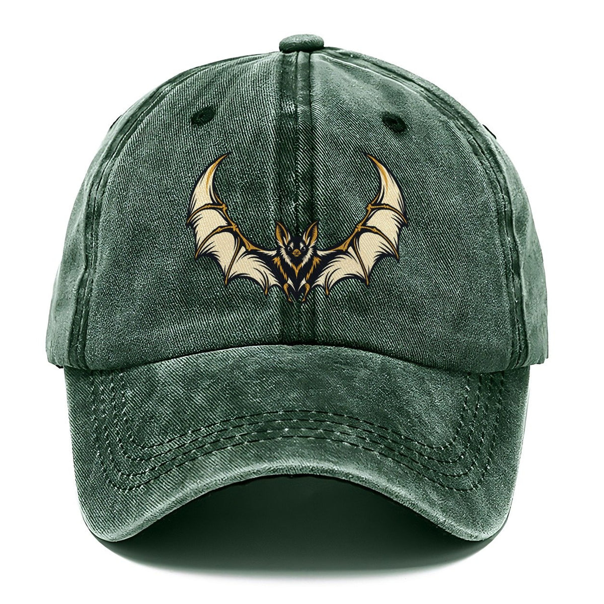 Bat Crescent Wings Sundown Familiars Classic Cap – Forest Mist