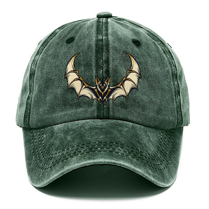 Bat Crescent Wings Sundown Familiars Classic Cap – Forest Mist
