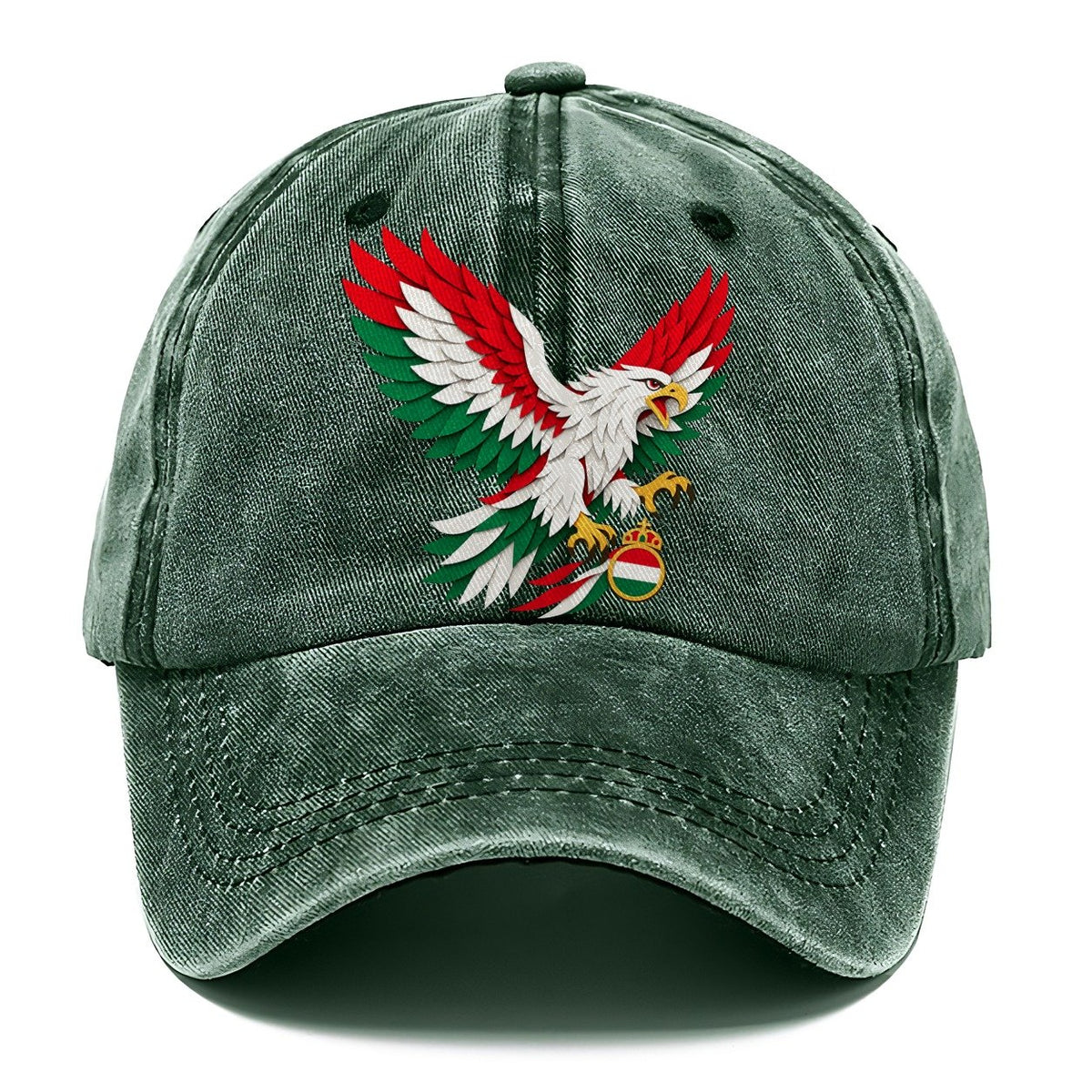 Cut-Paper Hungary Crest Classic Cap – Forest Mist