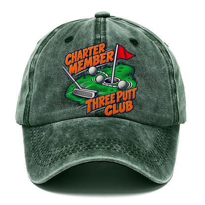 Three Putt Club Golf Life Pop Art Classic Cap – Forest Mist