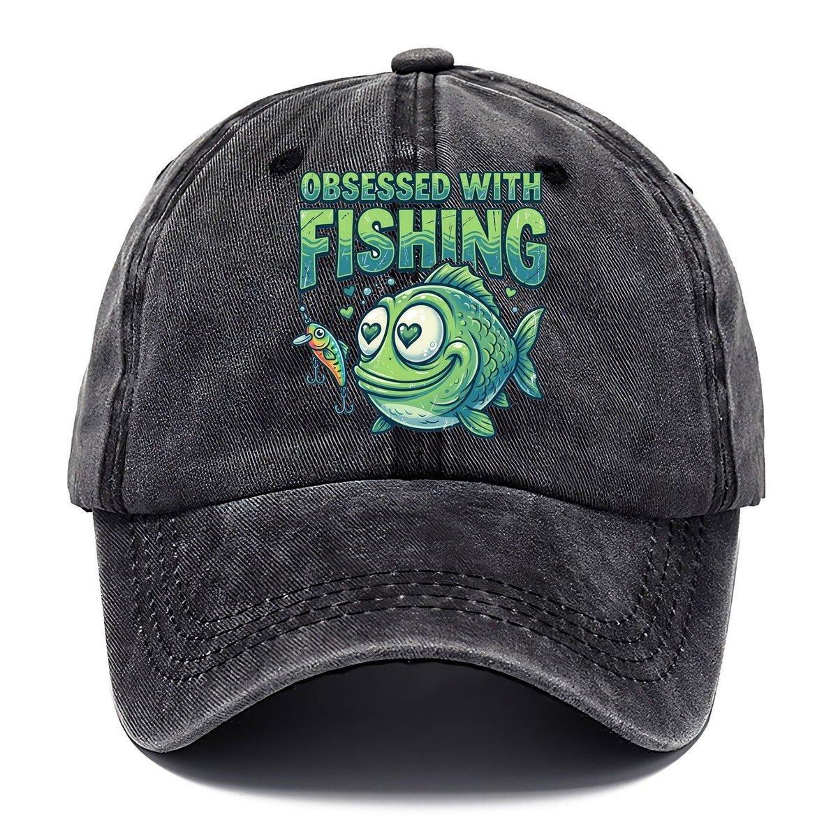 Obsessed With Fishing Classic Cap – Graphite