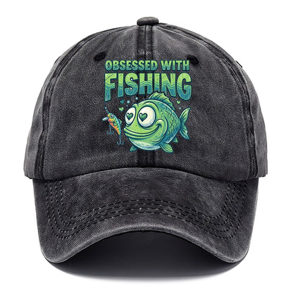 Obsessed With Fishing Classic Cap – Graphite