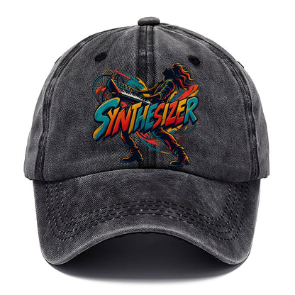 Synthesizer Wordmark Music Instruments Classic Cap – Graphite
