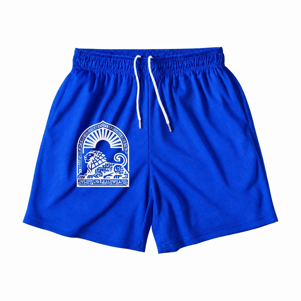 Persian Lion Arch Mesh Shorts – Royal Blue