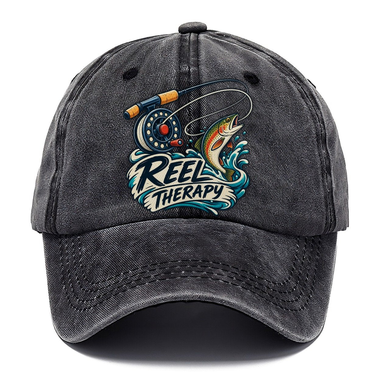 Reel Therapy Fishing Elegant Classic Cap – Graphite