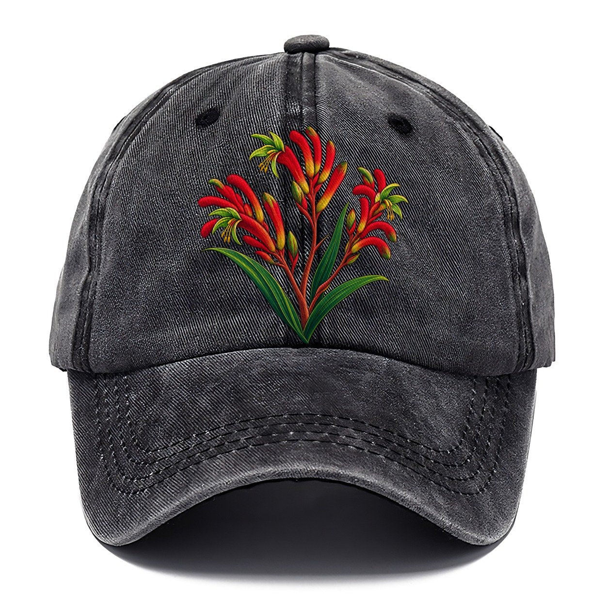 Western Australia Red And Green Kangaroo Paw Australia Cultural Icons Classic Cap – Graphite
