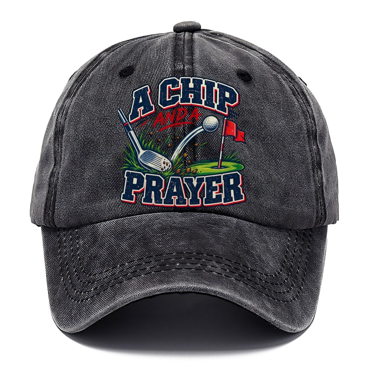 A Chip And A Prayer Golf Life Classic Cap – Graphite