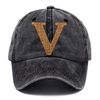 Woven Tweed V Monogram Classic Cap – Graphite
