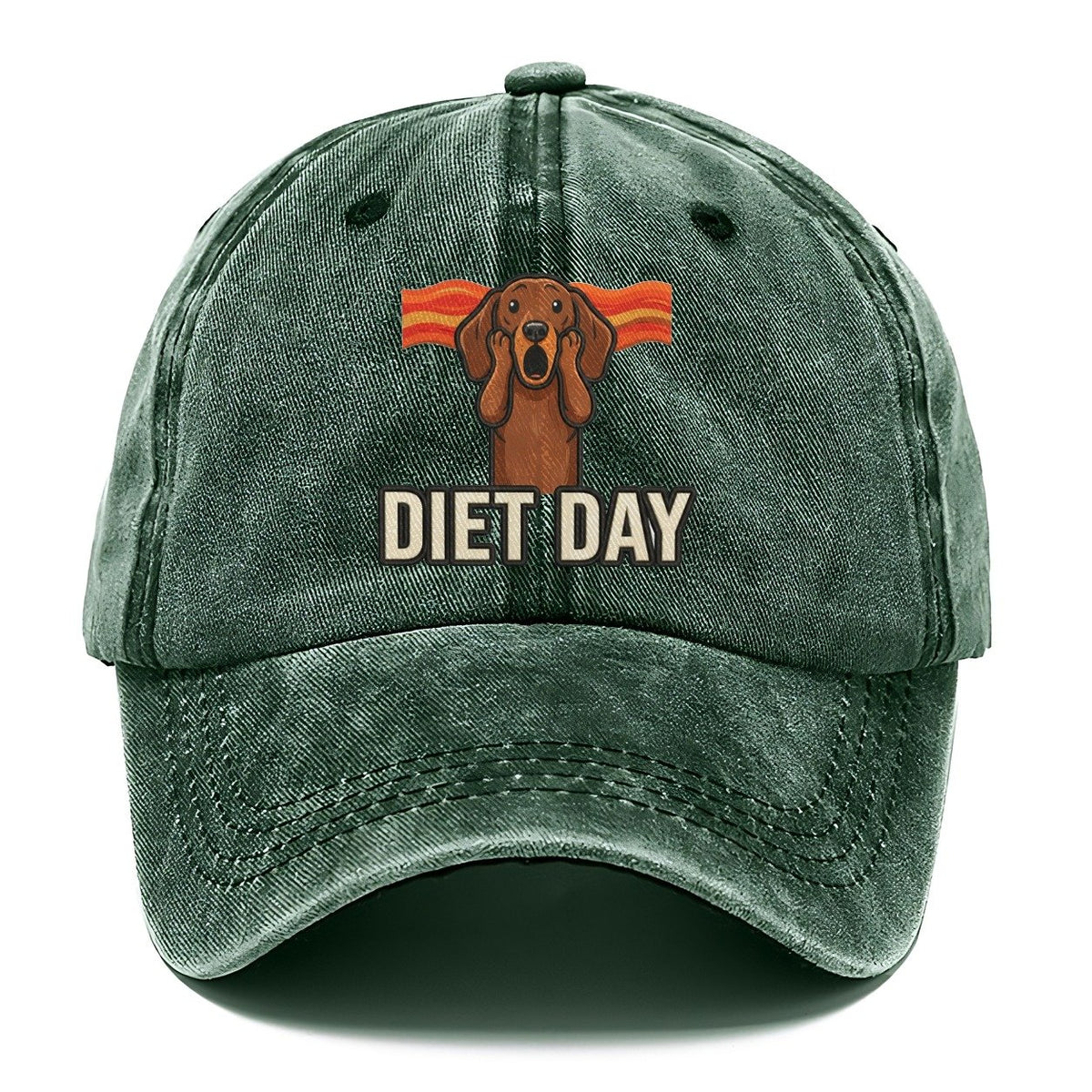Dachshund Scream Diet Day Scream Classic Cap – Forest Mist