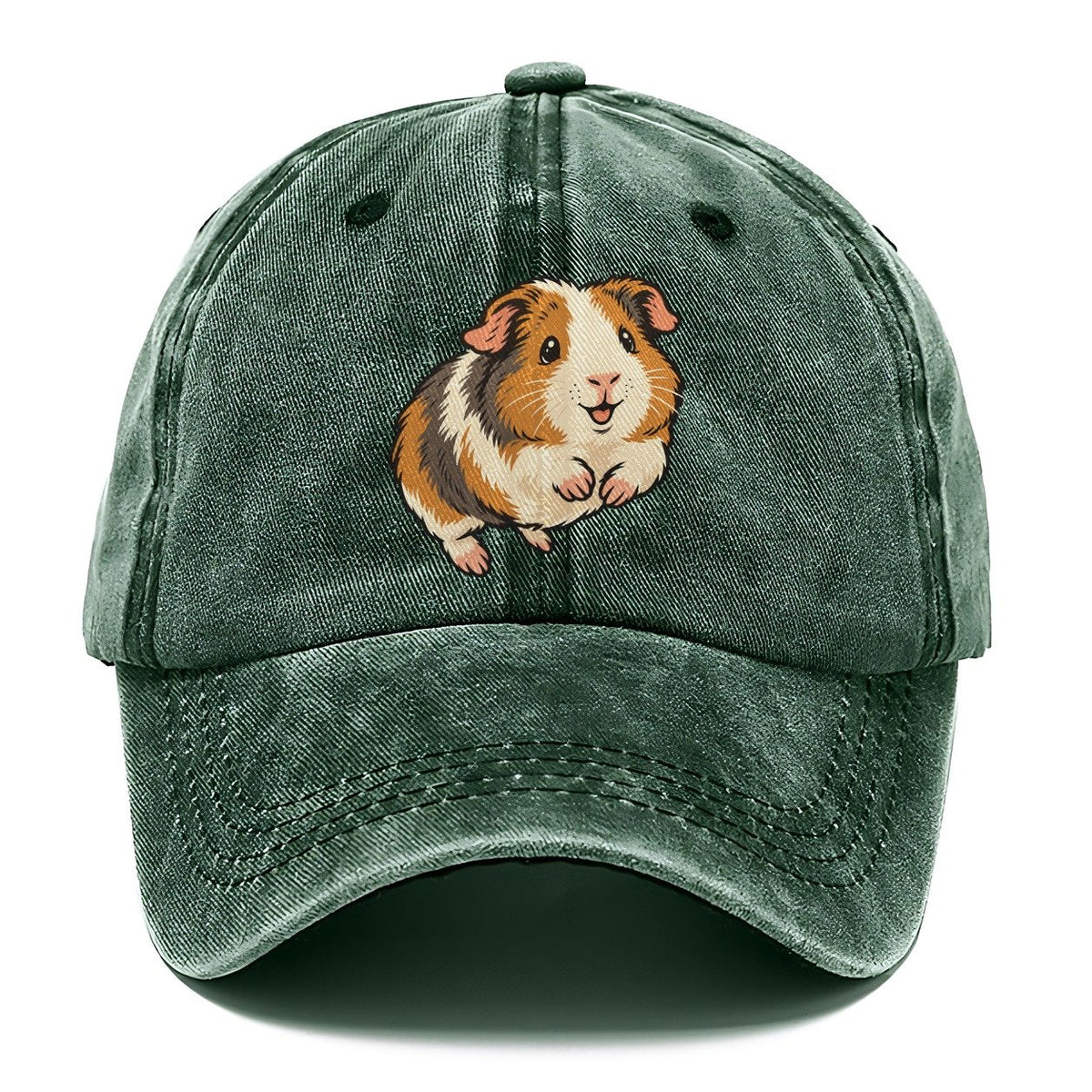Guinea Pig Happy Hop Small Pet Logos Classic Cap – Forest Mist