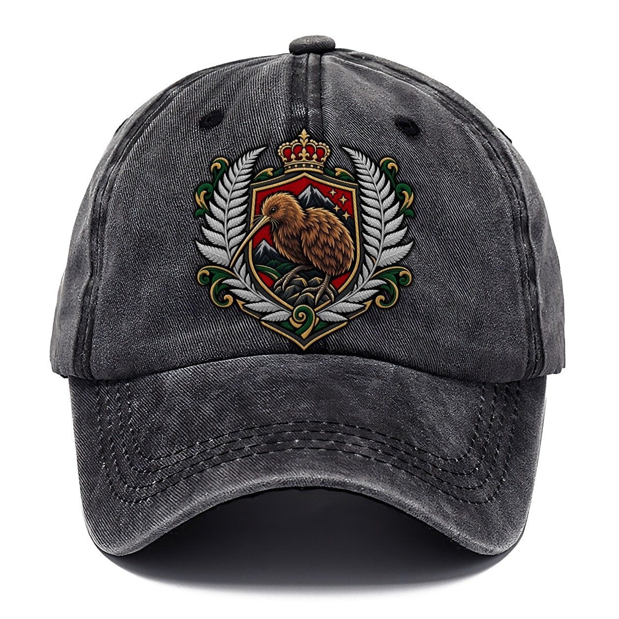 New Zealand Heraldic Crest Country Logos Classic Cap – Graphite