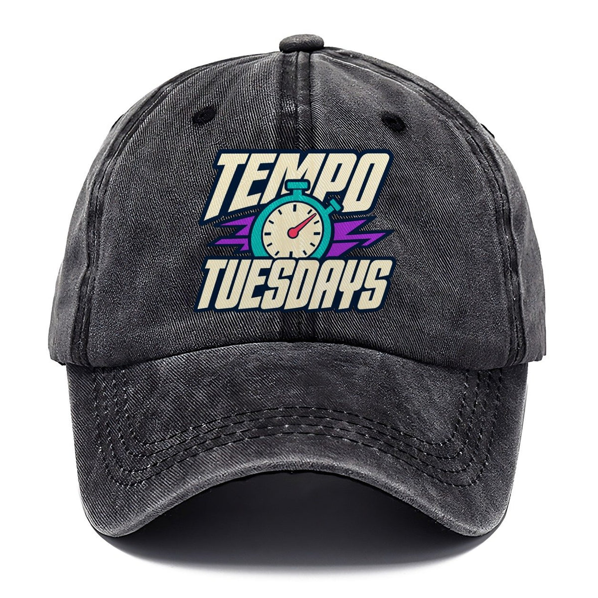 Tempo Tuesdays 90S Running Clubs Classic Cap – Graphite