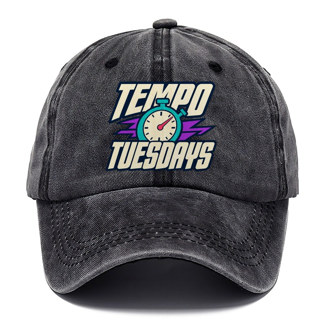 Tempo Tuesdays 90S Running Clubs Classic Cap – Graphite