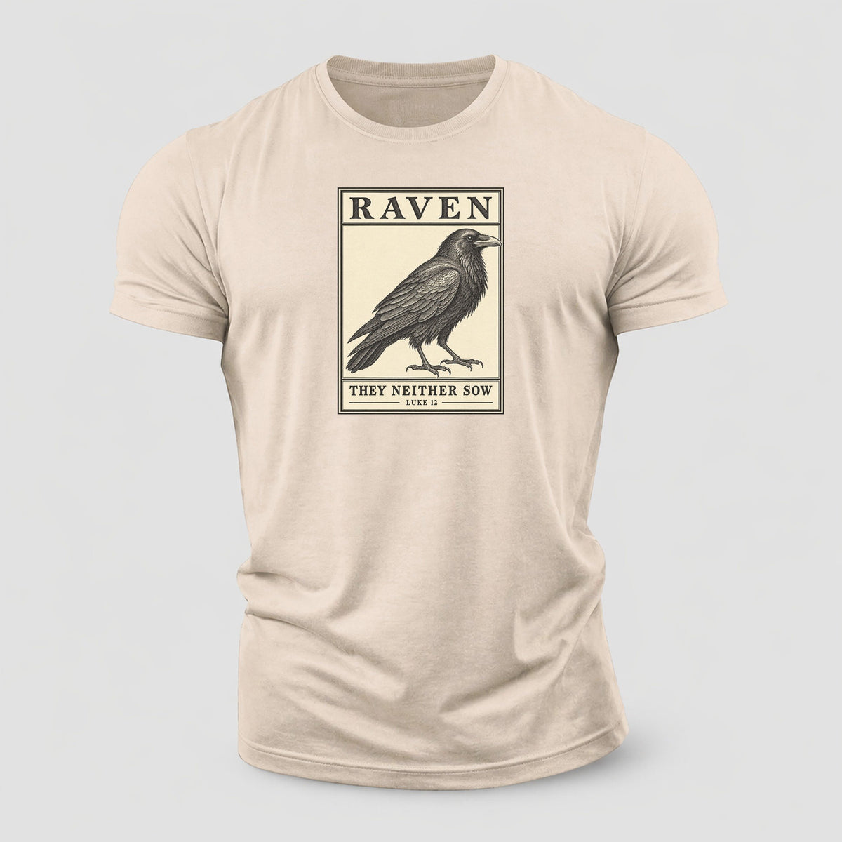 Raven Specimen Plate Creature Canticle Cotton T-Shirt – Sand