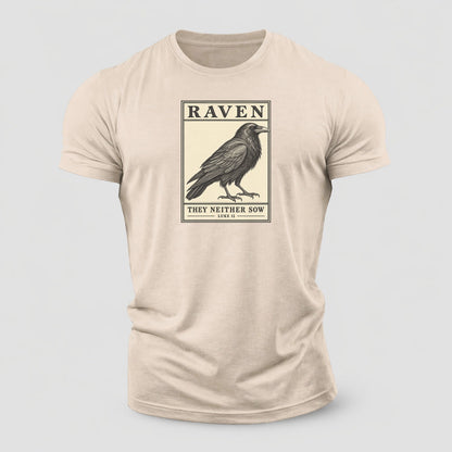 Raven Specimen Plate Creature Canticle Cotton T-Shirt – Sand