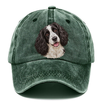Springer Black And White Tilt Pastimes Companions Classic Cap – Forest Mist